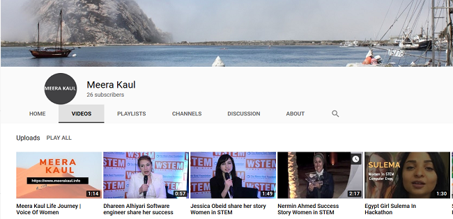 Meera Kaul On Youtube